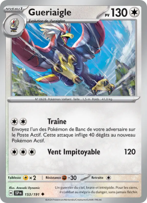 Carte Pokémon Gueriaigle 153/191 – Étincelles Déferlantes