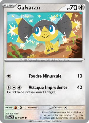 Carte Pokémon Galvaran 154/191 – Étincelles Déferlantes