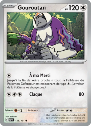 Carte Pokémon Gouroutan 156/191 – Étincelles Déferlantes