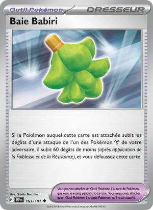 Carte Pokémon Baie Babiri 163/191 – Étincelles Déferlantes