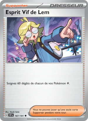 Carte Pokémon Esprit Vif de Lem 167/191 – Étincelles Déferlantes