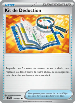 Carte Pokémon Kit de Déduction 171/191 – Étincelles Déferlantes