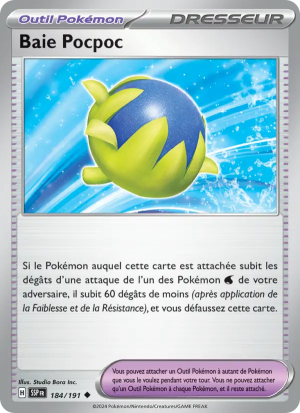 Carte Pokémon Baie Pocpoc 184/191 – Étincelles Déferlantes