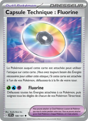 Carte Pokémon Capsule Technique : Fluorine 188/191 – Étincelles Déferlantes