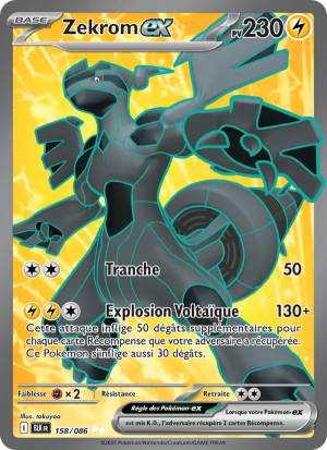 Carte Pokémon Zekrom ex 158/086 – Foudre Noire