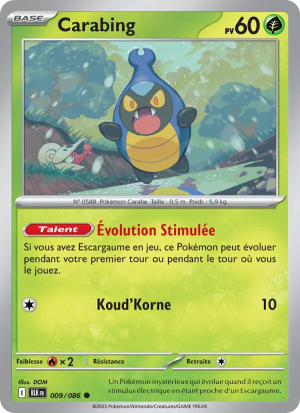 Carte Pokémon Carabing 009/086 – Foudre Noire