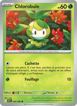 Carte Pokémon Chlorobule 006/086 – Foudre Noire