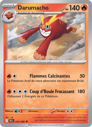 Carte Pokémon Darumacho 014/086 – Foudre Noire