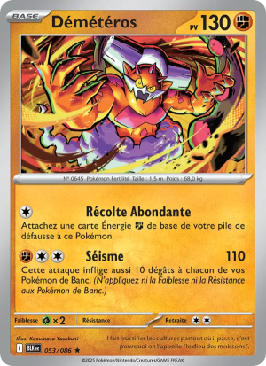 Carte Pokémon Démétéros 053/086 – Foudre Noire