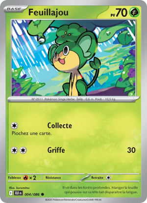 Carte Pokémon Feuillajou 004/086 – Foudre Noire