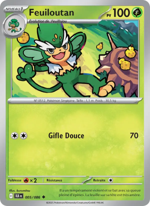 Carte Pokémon Feuiloutan 005/086 – Foudre Noire