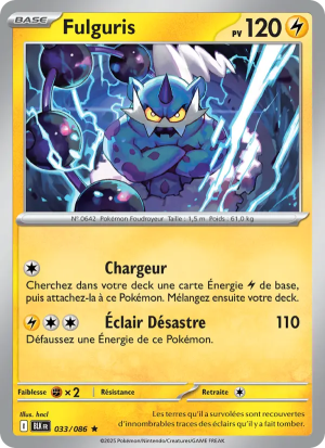 Carte Pokémon Fulguris 033/086 – Foudre Noire