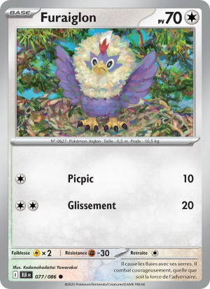 Carte Pokémon Furaiglon 077/086 – Foudre Noire