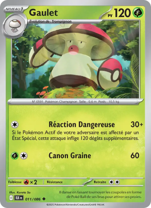 Carte Pokémon Gaulet 011/086 – Foudre Noire