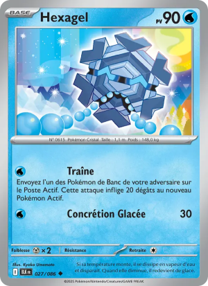 Carte Pokémon Hexagel 027/086 – Foudre Noire