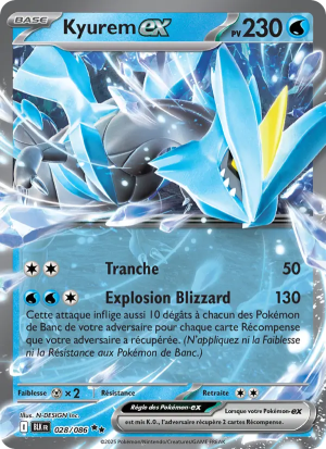Carte Pokémon Kyurem ex 028/086 – Foudre Noire