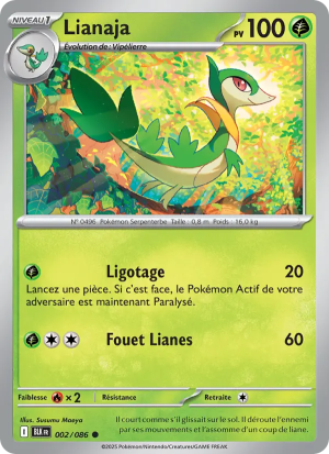 Carte Pokémon Lianaja 002/086 – Foudre Noire