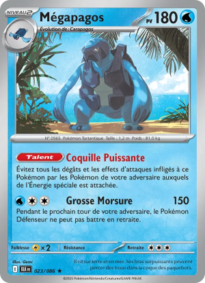 Carte Pokémon Mégapagos 023/086 – Foudre Noire