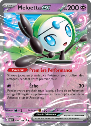 Carte Pokémon Meloetta ex 044/086 – Foudre Noire