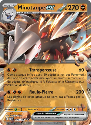 Carte Pokémon Minotaupe ex 046/086 – Foudre Noire