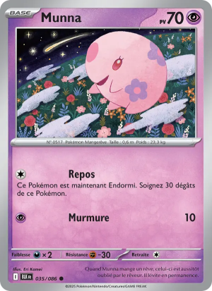 Carte Pokémon Munna 035/086 – Foudre Noire