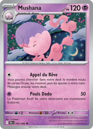 Carte Pokémon Mushana 036/086 – Foudre Noire