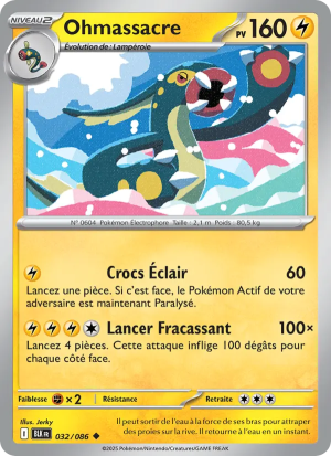 Carte Pokémon Ohmassacre 032/086 – Foudre Noire