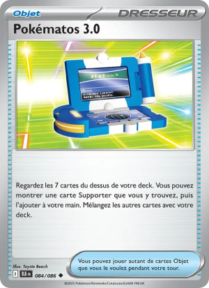 Carte Pokémon Pokématos 3.0 084/086 – Foudre Noire