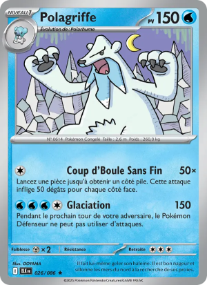 Carte Pokémon Polagriffe 026/086 – Foudre Noire