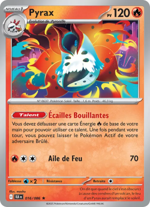 Carte Pokémon Pyrax 016/086 – Foudre Noire