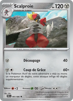 Carte Pokémon Scalproie 065/086 – Foudre Noire
